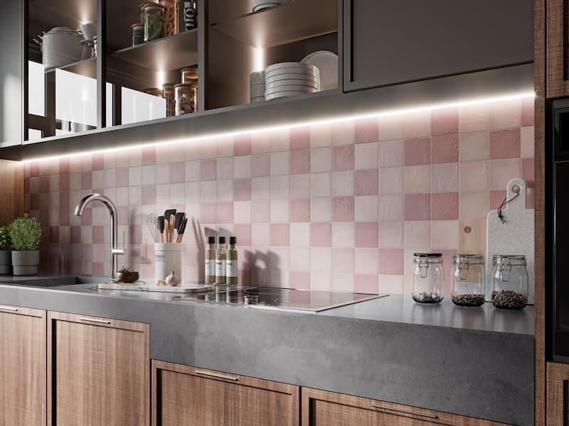 CX 11,5x11,5 La Porta Tanger Mate Coral (mix van nuances) (0,50m²/38st/doos)