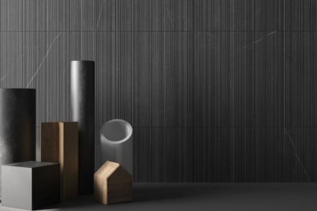 LIVING ALLURE 30x90 WALL WAVE Anthracite Natural (1,07m²/4st/doos)