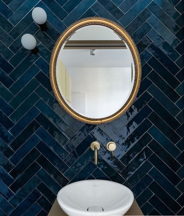 CX 6,2x25 Revoir Paris Atelier Bleu Marine Glans (0,32m²/20st/doos)