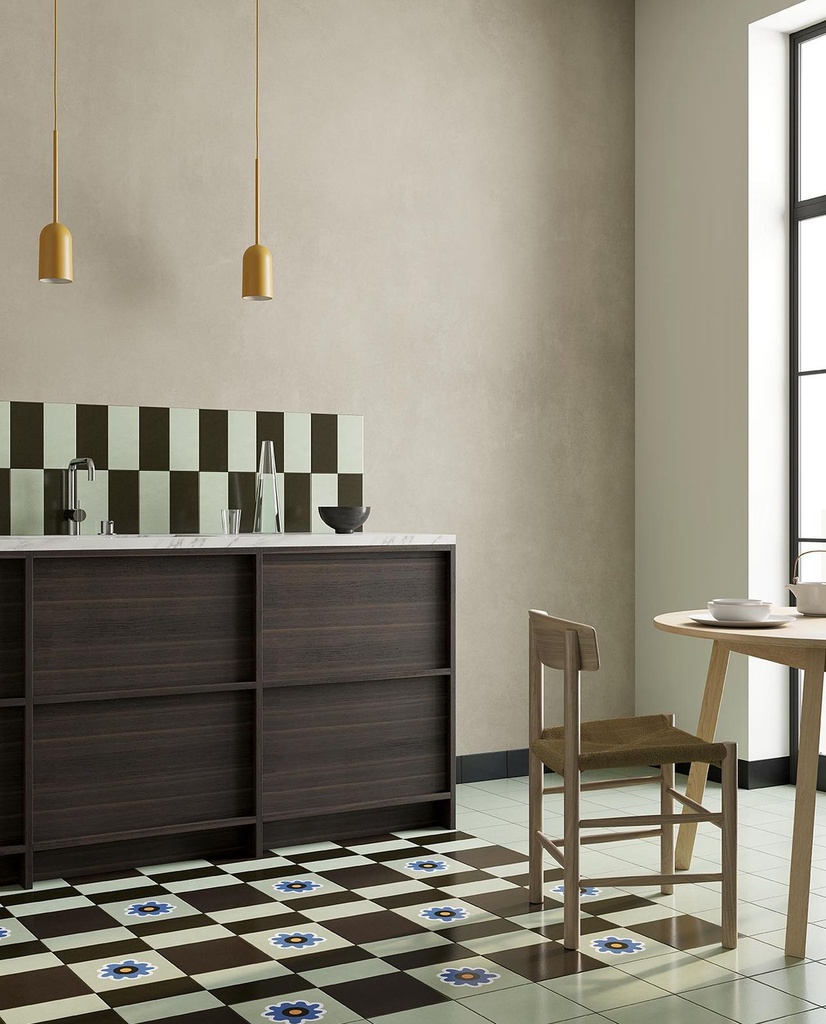 MUTINA MATTONELLE MARGHERITA 20,5x20,5 Flower Green (0,67m²/16st/doos)