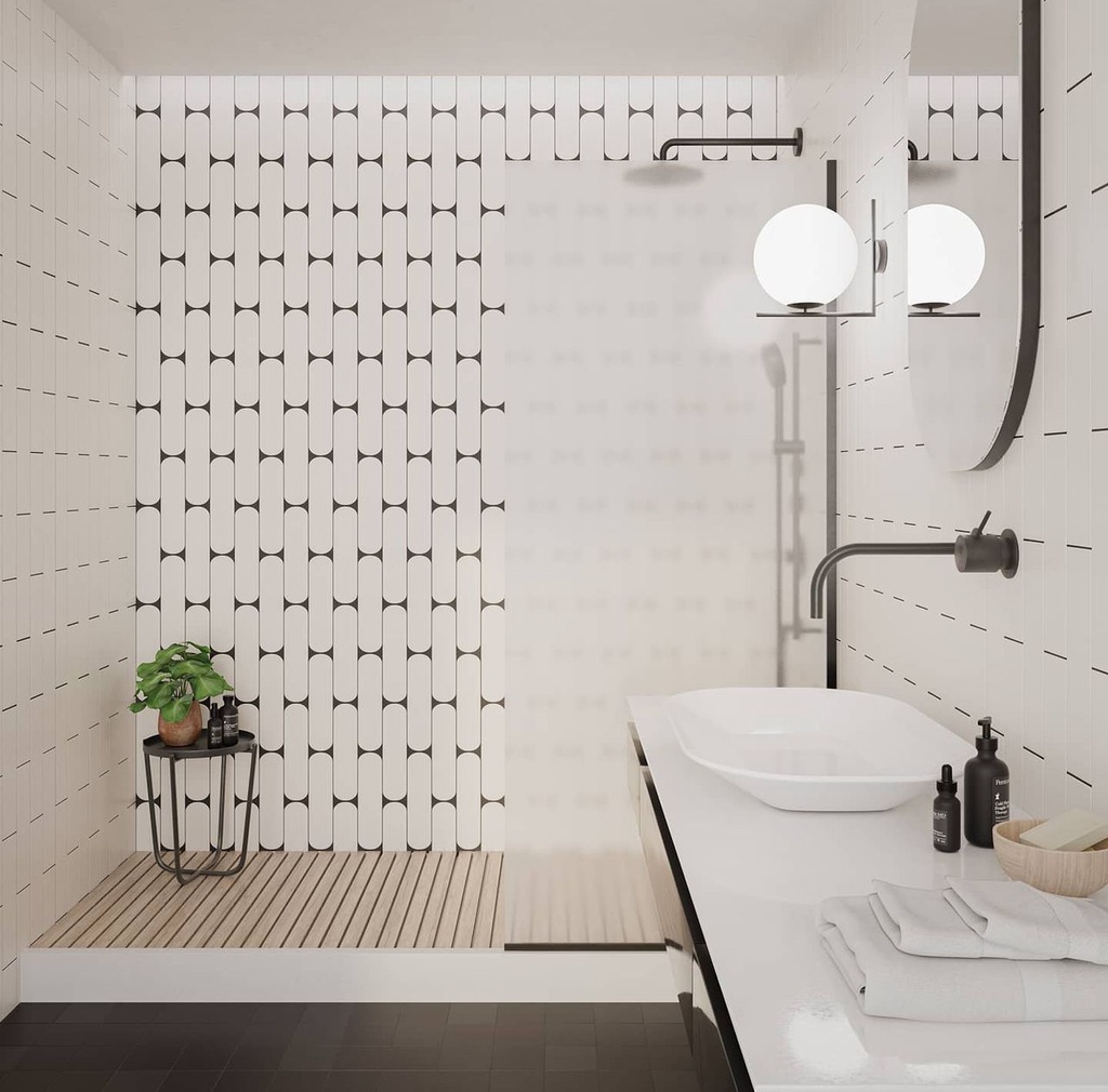 CX 7,5x30 Wow Grace Oval White Matt (0,488m²/22st/doos)