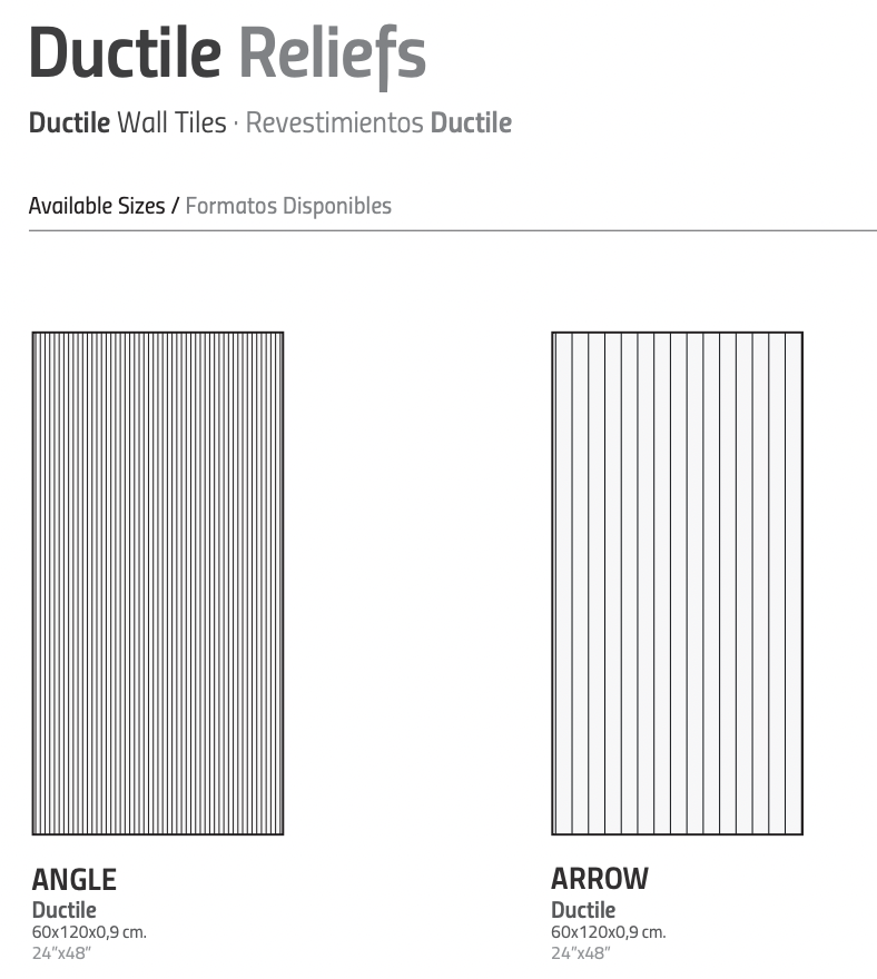 LIVING NOON 60x120 DUCTILE RELIEFS 9mm Grey Angle (1,43m²/2st/doos)
