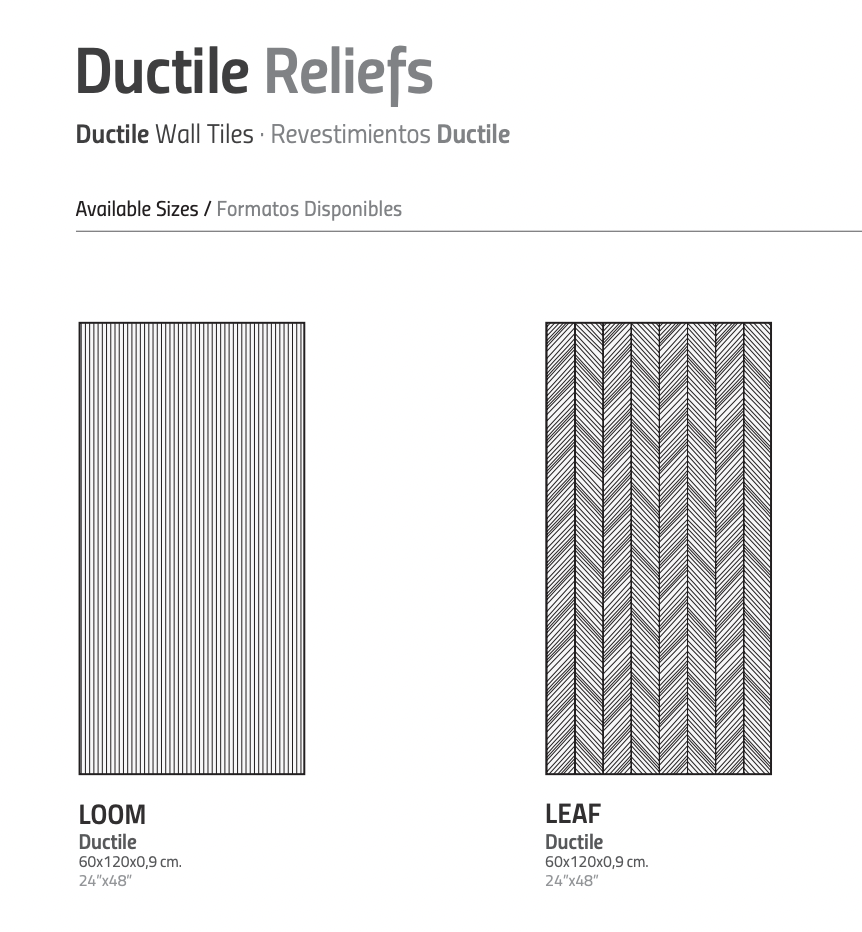 LIVING VONN 60x120 DUCTILE RELIEFS 9mm Light Leaf (1,43m²/2st/doos)