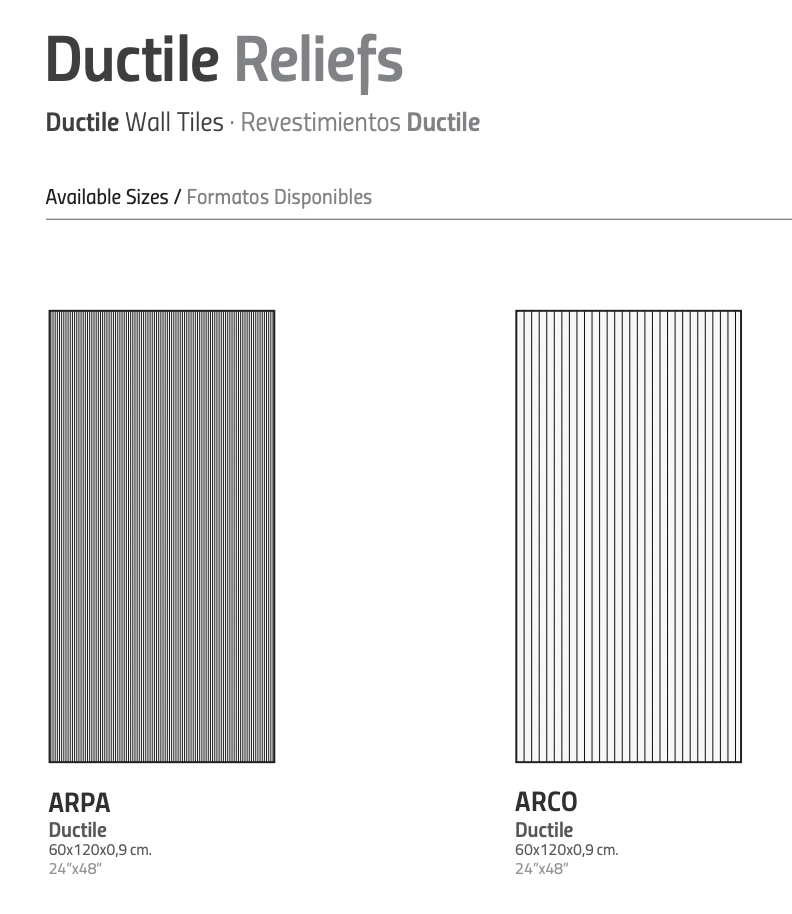 LIVING VERSO VEIN CUT 60x120 DUCTILE RELIEFS 9mm Arco Classic (1,43m²/2st/doos)