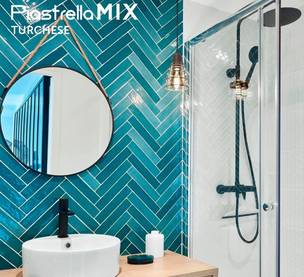 CX 5x25 Natucer Piastrella Mix Turchese  (1,20m²/96st/doos)