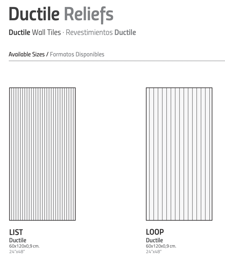 LIVING KENDO 60x120 DUCTILE RELIEFS 9mm Loop Classic (1,43m²/2st/doos)