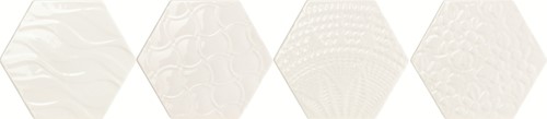 CX 15,3x17,5 Tonalite Exabright Decoro Relief Bianco (0,50m²/25st/doos)