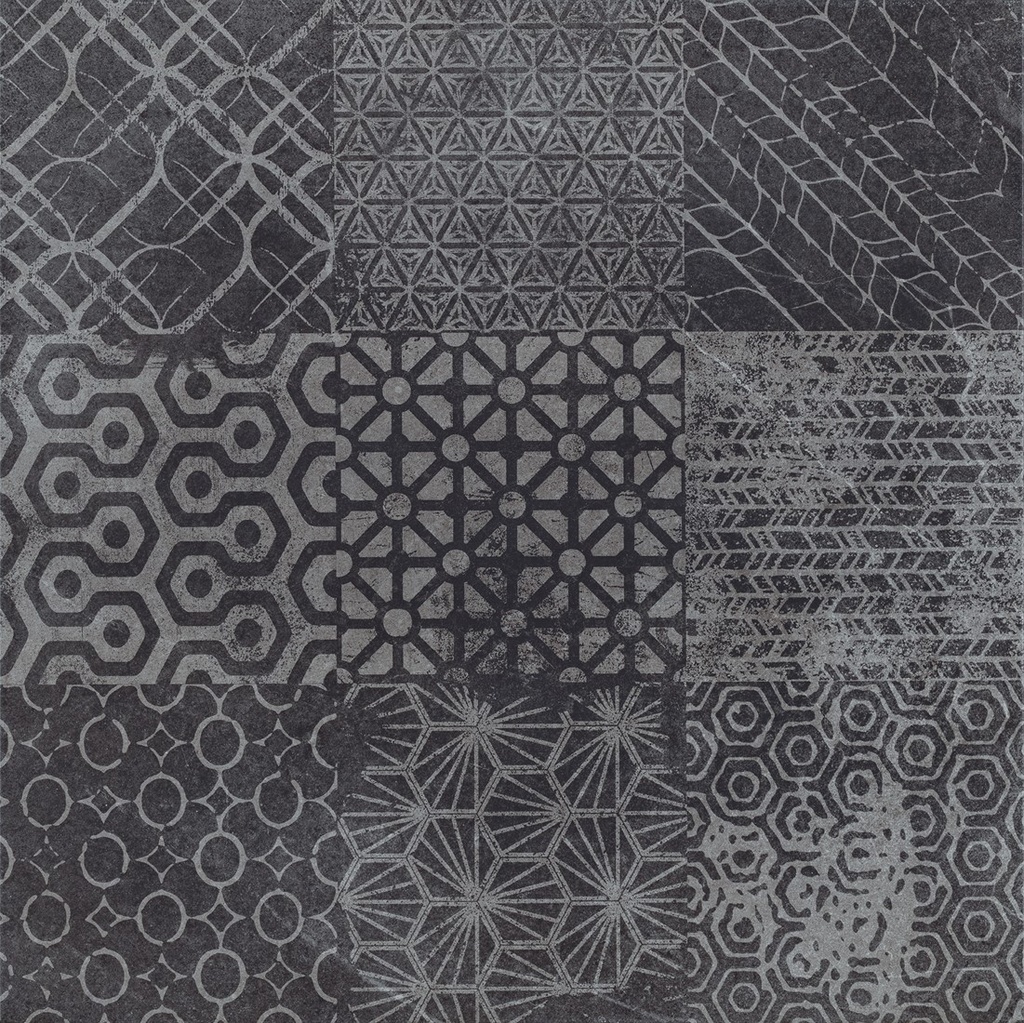 CX 20x20 Antic Decor Ital Stone Carbon Kalon Cementine Mix (0,52m²/13st/doos)