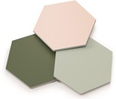 CX 14x16 Tonalite Lingotti Hexagon Cipria (0,55m²/33st/doos)