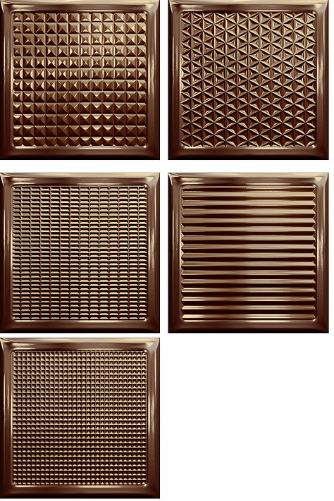 CX 20x20 Antic Decor Glass Titanium Brick (Mix) (0,88m²/22st/doos)