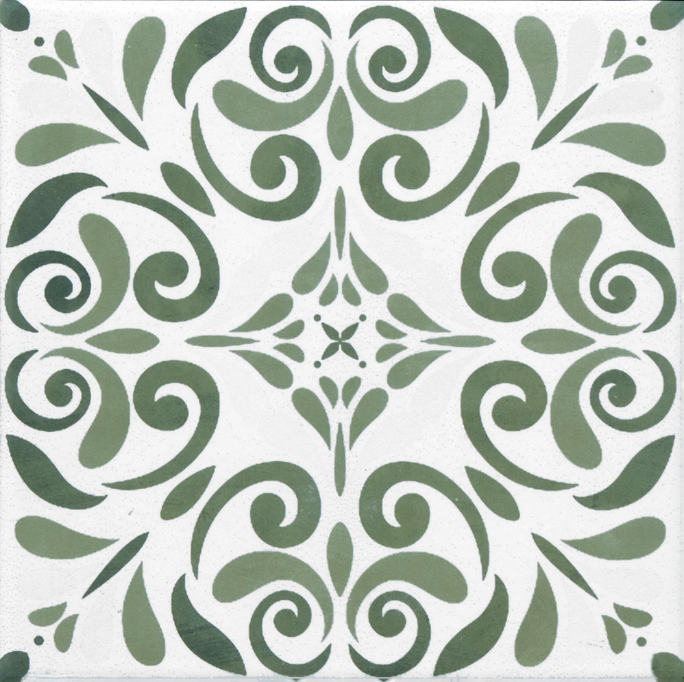 CX 15x15 Tonalite Aquarel Decoro Vega Verde (0,5m²/22st/doos)