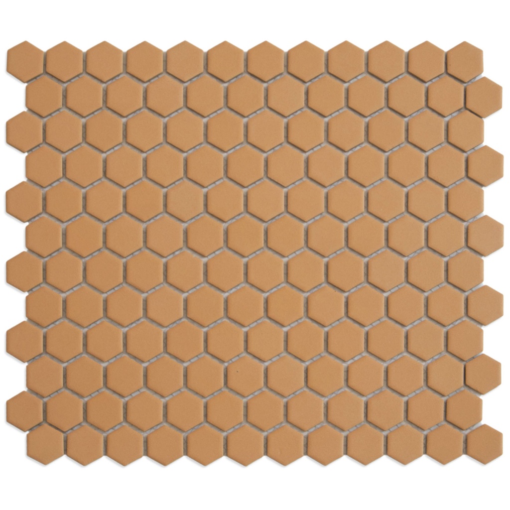 TMF PATTERNS (HM23025) Hexagon Tuscany Gold Matt 23x26mm (0,78m²/10vel/doos)