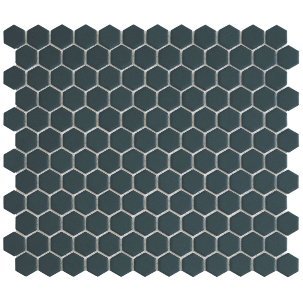 TMF PATTERNS (HM23710) Hexagon Navy Blue Matt 23x26mm (0,78m²/10vel/doos)
