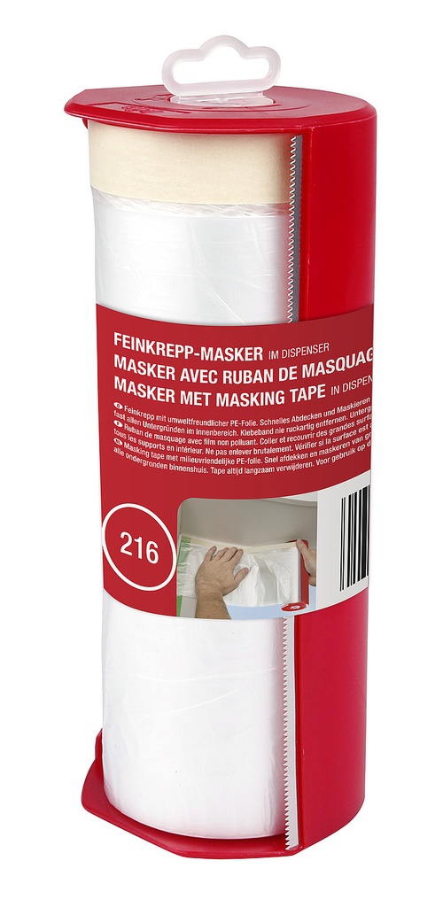 KIP 216 Masker met dispenser beige 20m 2700mm 216-97 (8 rol/ds)