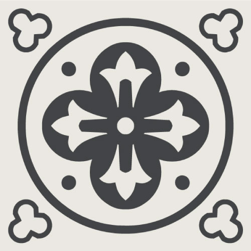 WINCKELMANS DECORS 10x10 ENC-03 (BAS/NOI) (per stuk)