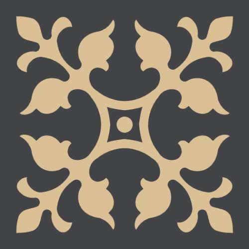 WINCKELMANS DECORS 10x10 ENC-12 (NOI/COG) (per stuk)