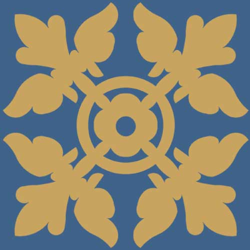 WINCKELMANS DECORS 15x15 ENC-26 (BEN/JAU) (per stuk)