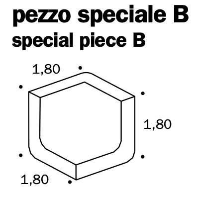 MUTINA DIN PEZZO SPECIALE B 4,5x4,5x4,5 Black Glossy B (per stuk)
