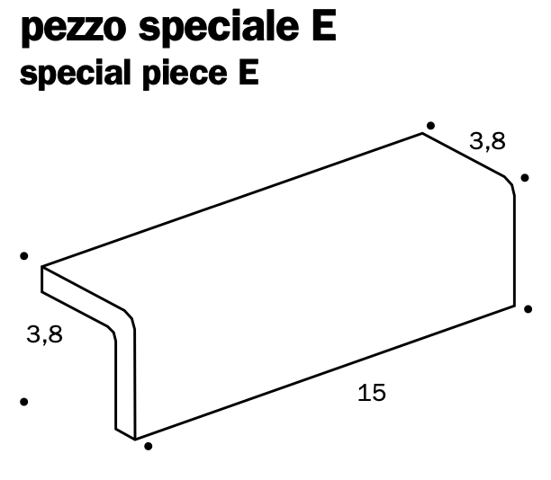 MUTINA DIN PEZZO SPECIALE E 3,8x3,8x15 Dark Blue Matt E (per stuk)