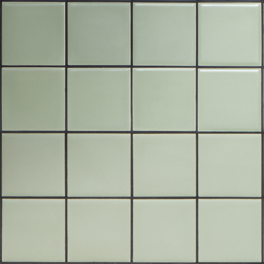 MUTINA DIN 7,4x7,4 (vel 30,2x30,2) Light Green Glossy (0,72m²/8vel/doos)