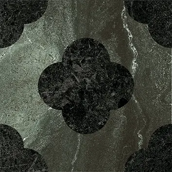 41ZERO42 DANDY 18,6x18,6 Pin Green_ Black (0,45m²/13st/doos)