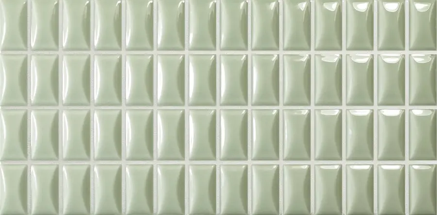 CX 12,5x25 Wow 3D Bars Bevel Jade Gloss (0,406m²/13st/doos)