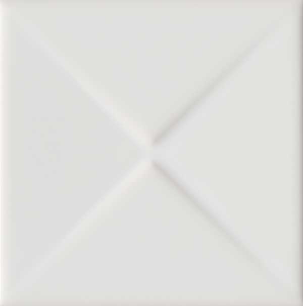 MOSA CLASSICS KHO LIANG LE COLLECTION 10x10 16903 Pyramid Accent White Gloss (0,5m²/50st/doos)