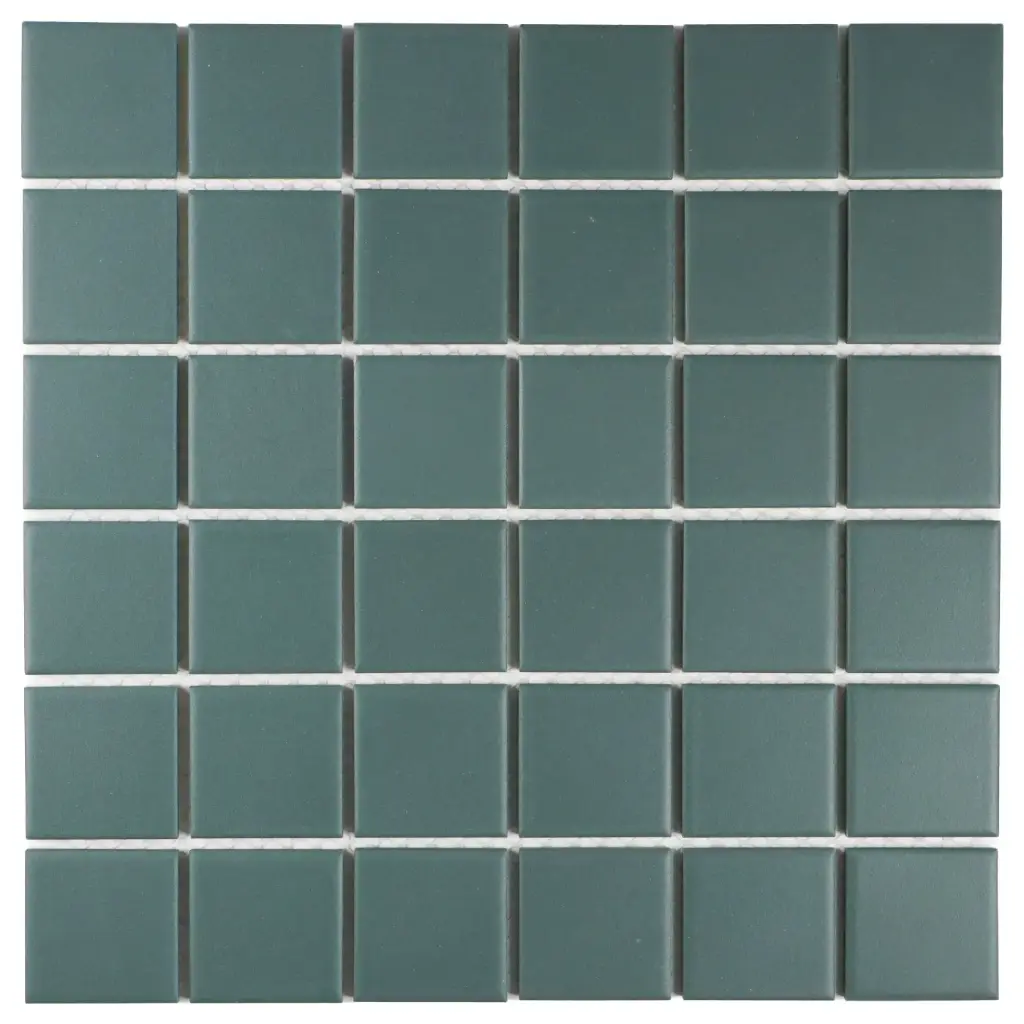 TMF PATTERNS (SM48550) Square Camo Green Matt 48x48mm (0,95m²/10vel/doos)
