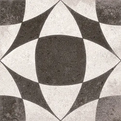 CX 20x20 Vives Nassau Berkane Negro (Mix) (1m²/25st/doos)