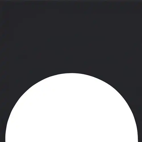 CX 15x15 Quintessenza Färgblock Decoro Cirkel-Out Nero Matt (set 12st/ds)