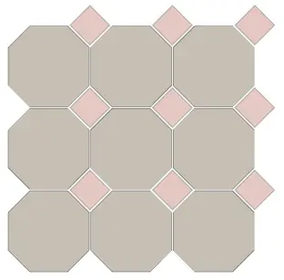 CESI FULL-BODY 10x10 OTTAGONO (op vel) Alluminio-Agata (1m²/11vel/ds)