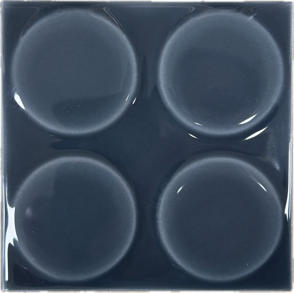 MOSA CLASSICS KHO LIANG LE COLLECTION 10x10 17106 Dots Grey Blue Gloss (0,44m²/44st/doos)