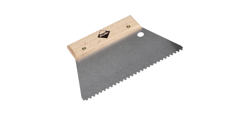 RUBI Eenvoudige lijmspaan 18 cm 10x10 mm met houten greep