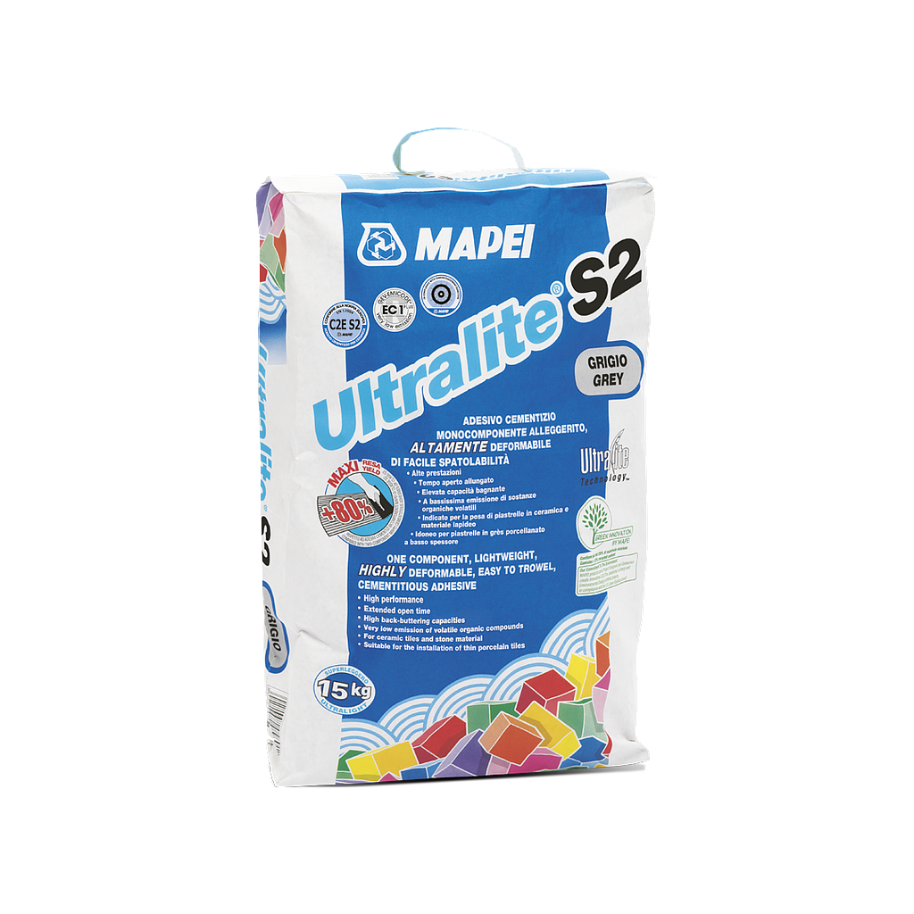 MAPEI Ultralite S2 Flex grijs zak 15kg (50zk/plt)