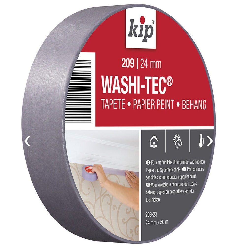 KIP 209 Masking tape washi lila 50m1 24mm 209-24 (18 rol/ds)