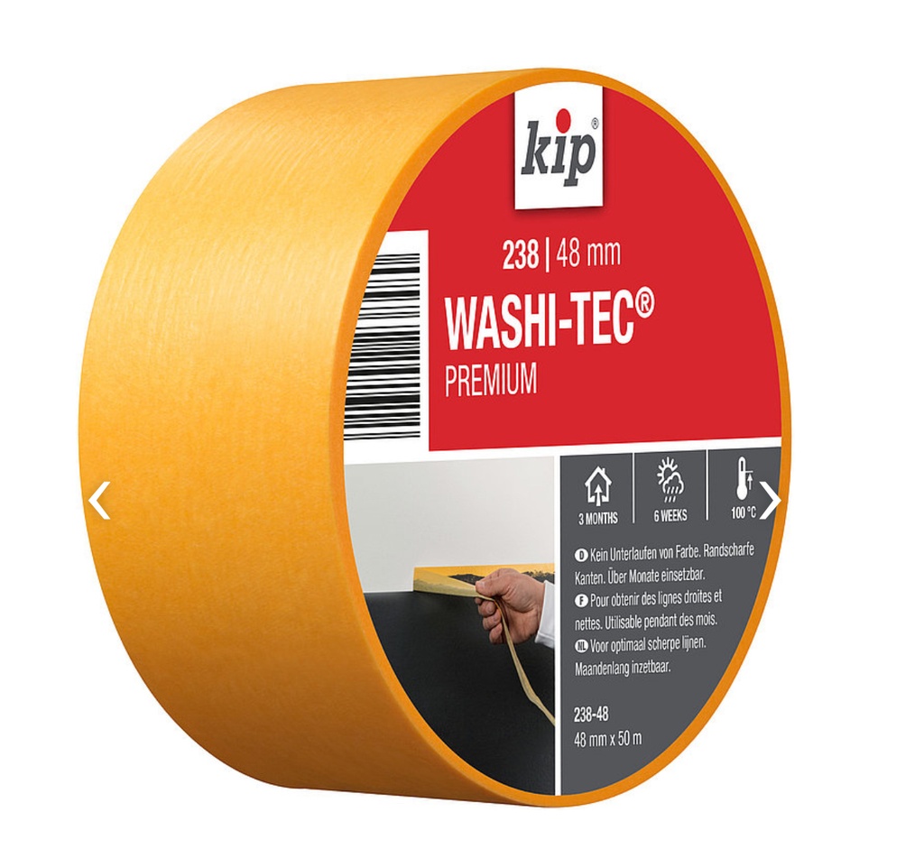KIP 238 FineLine-tape geel rol 50m1 48mm 238-48 (9 rol/ds)