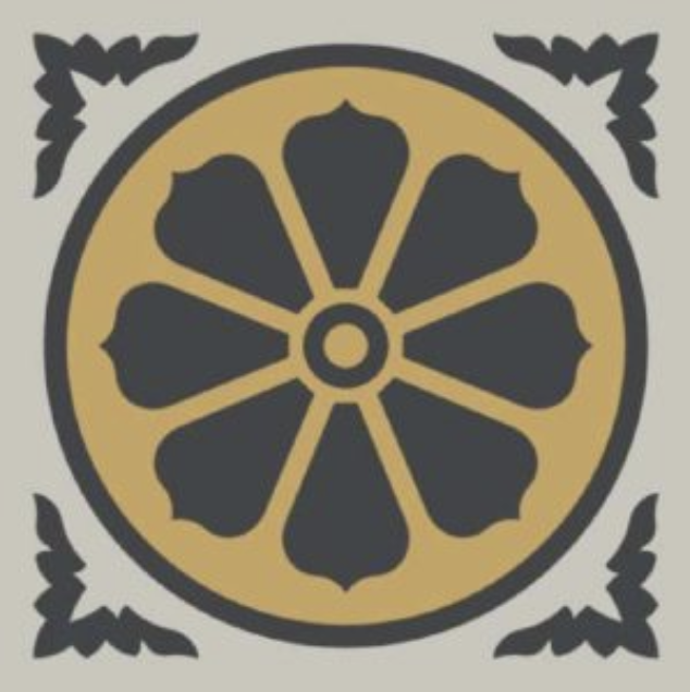 WINCKELMANS DECORS 10x10 ENC-04 (PER/NOI/JAU) (per stuk)