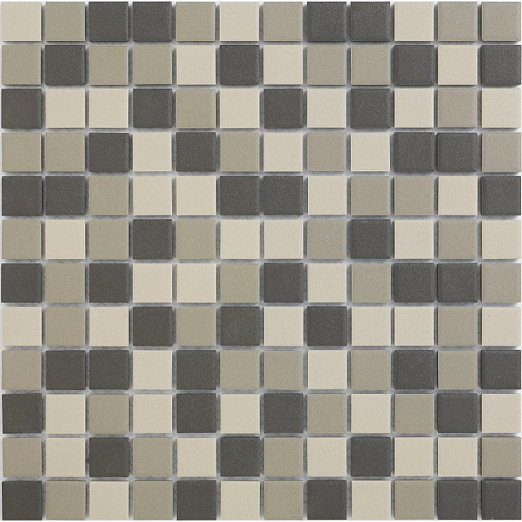 TMF LONDON (LO23MIX2) Vierkant Grijs mix 23x23x6mm (0,9m²/10vel/doos)