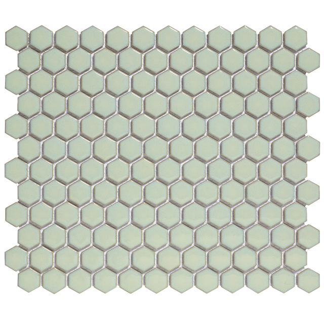 TMF BARCELONA (AFH23500) Hexagon Licht groen met rand 23x26mm (0,78m²/10vel/doos)