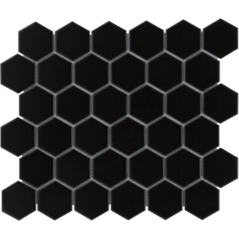TMF BARCELONA (AMH13317) Hexagon Zwart 51x59mm (0,91m²/10vel/doos)