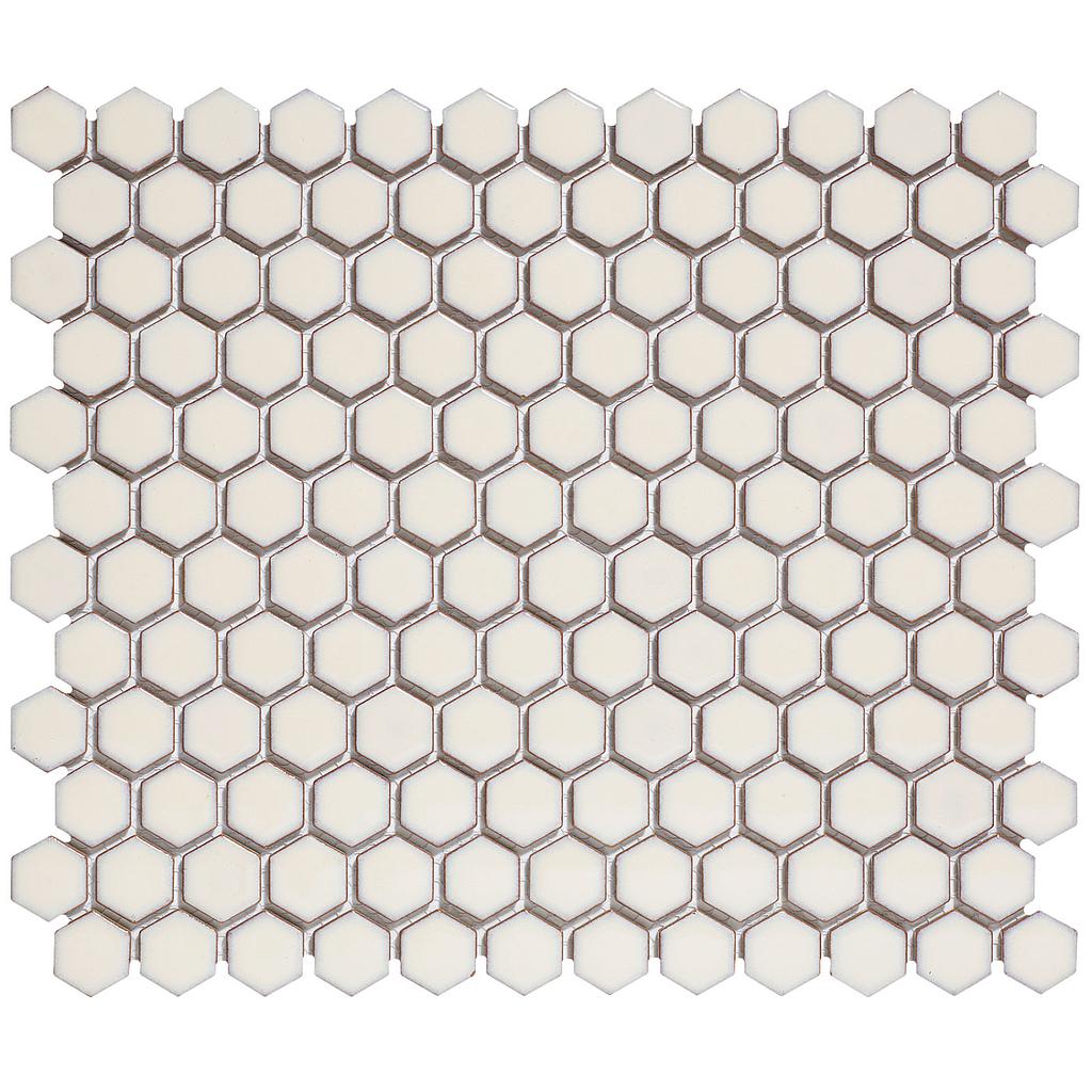 TMF BARCELONA (AMH23010) Hexagon Wit 23x26mm (0,78m²/10vel/doos)
