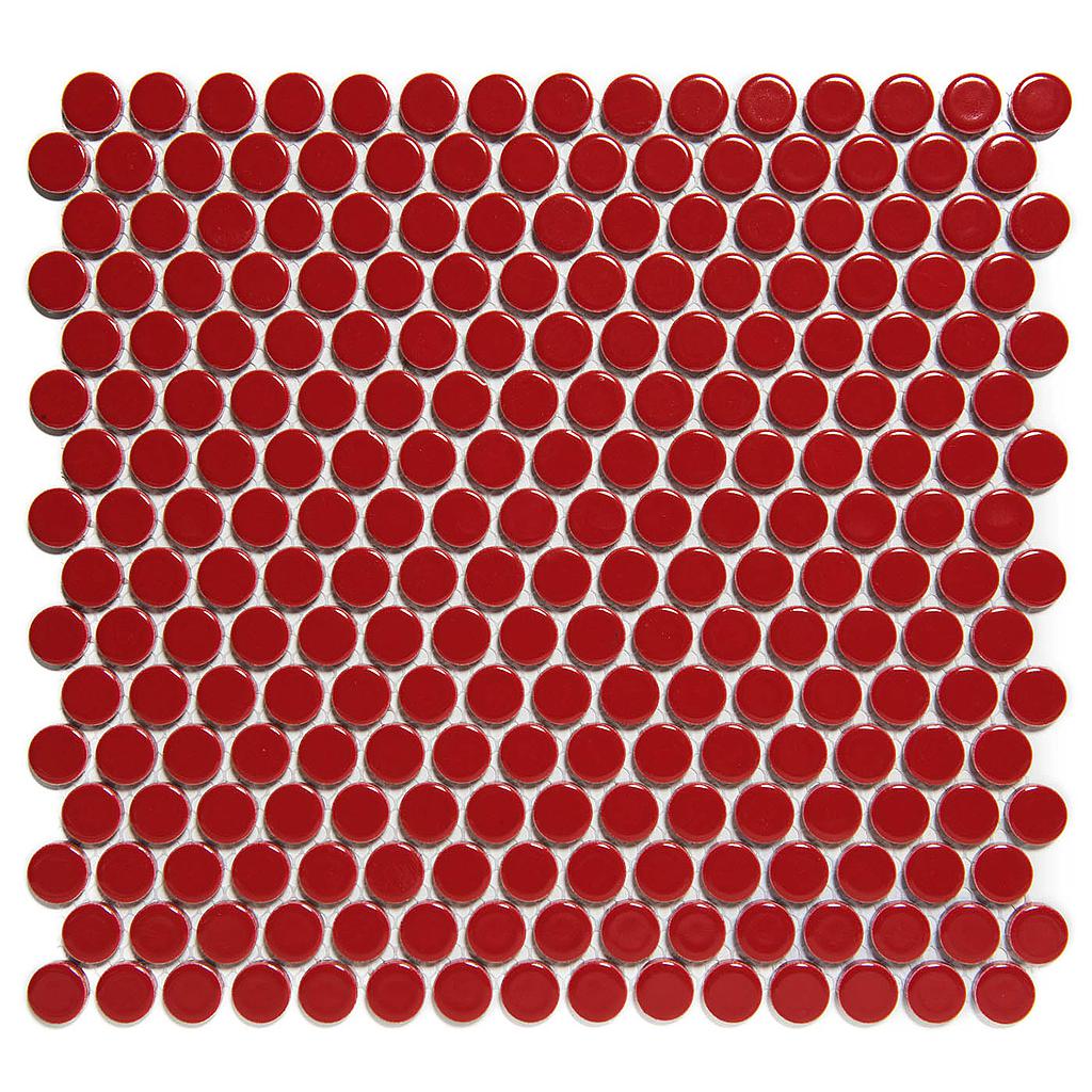 TMF VENICE (VKN010) Pennyround Rond Rood 19x5.5mm (0,93m²/10vel/doos)