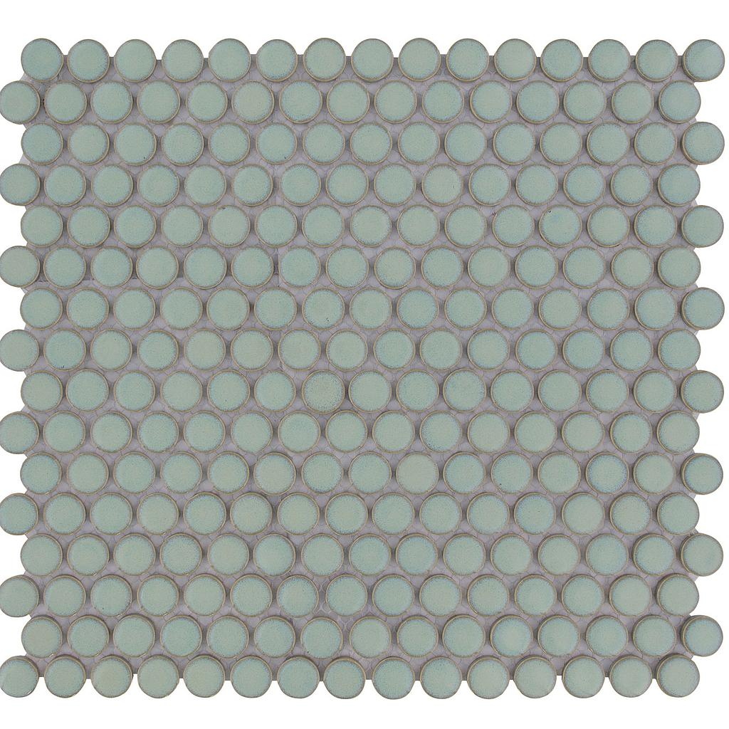 TMF VENICE (VKN500) Pennyround Rond Licht Groen 19x5.5mm (0,93m²/10vel/doos)