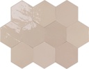 CX 10.8x12.4 Wow Zellige Hexa Nude  (0,38m²/38st/doos)