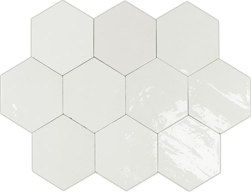 CX 10.8x12.4 Wow Zellige Hexa White  (0,38m²/38st/doos)