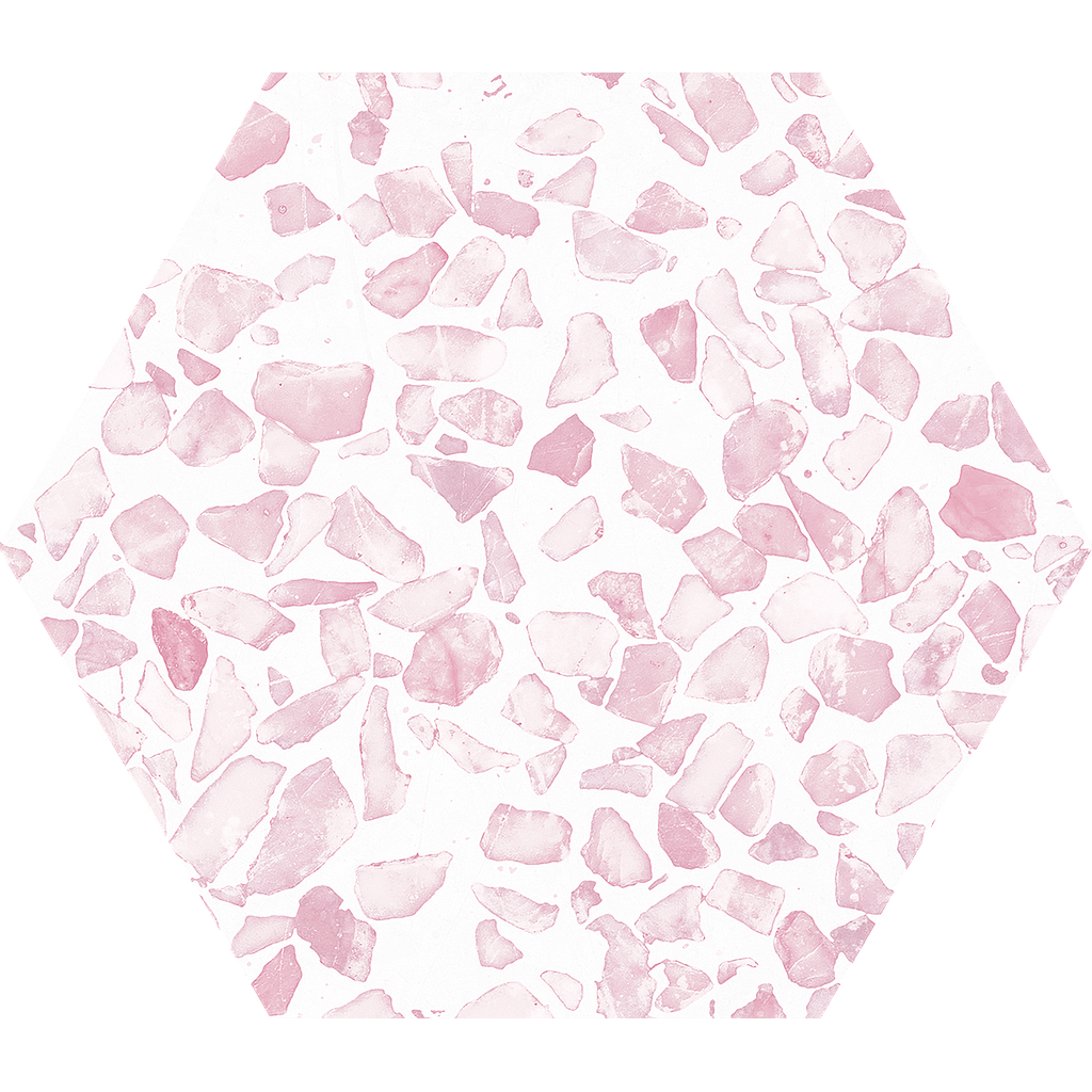 CX 23,2x26,7 Heritage Hexagon Riazza Pink (0,75m²/16st/doos)