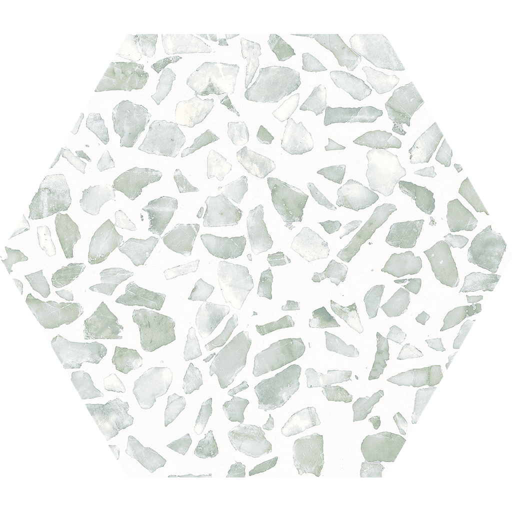 CX 23,2x26,7 Heritage Hexagon Riazza Green (0,75m²/16st/doos)