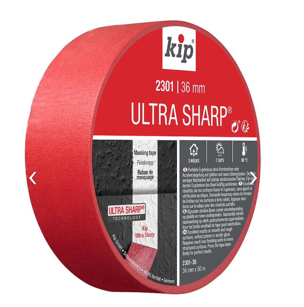 KIP 2301 Ultra Sharp red rol 50 m1 B= 36 mm 2301-36 (32 rol/ds)
