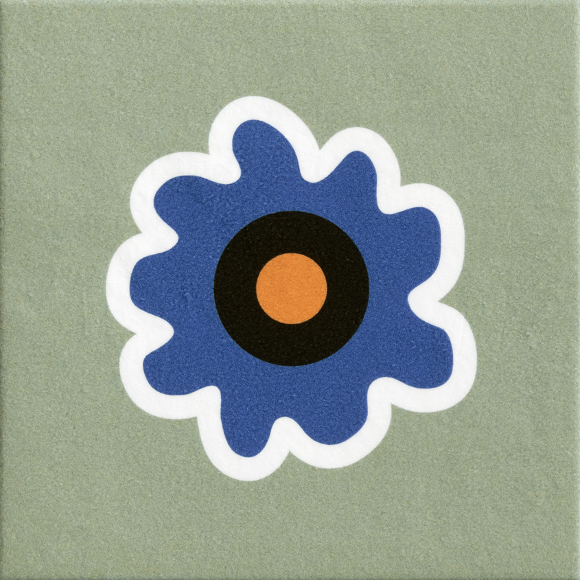 MUTINA MATTONELLE MARGHERITA 20,5x20,5 Flower Green (0,67m²/16st/doos)