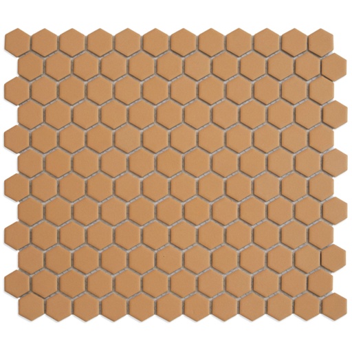 [HM23025] TMF PATTERNS (HM23025) Hexagon Tuscany Gold Matt 23x26mm (0,78m²/10vel/doos)